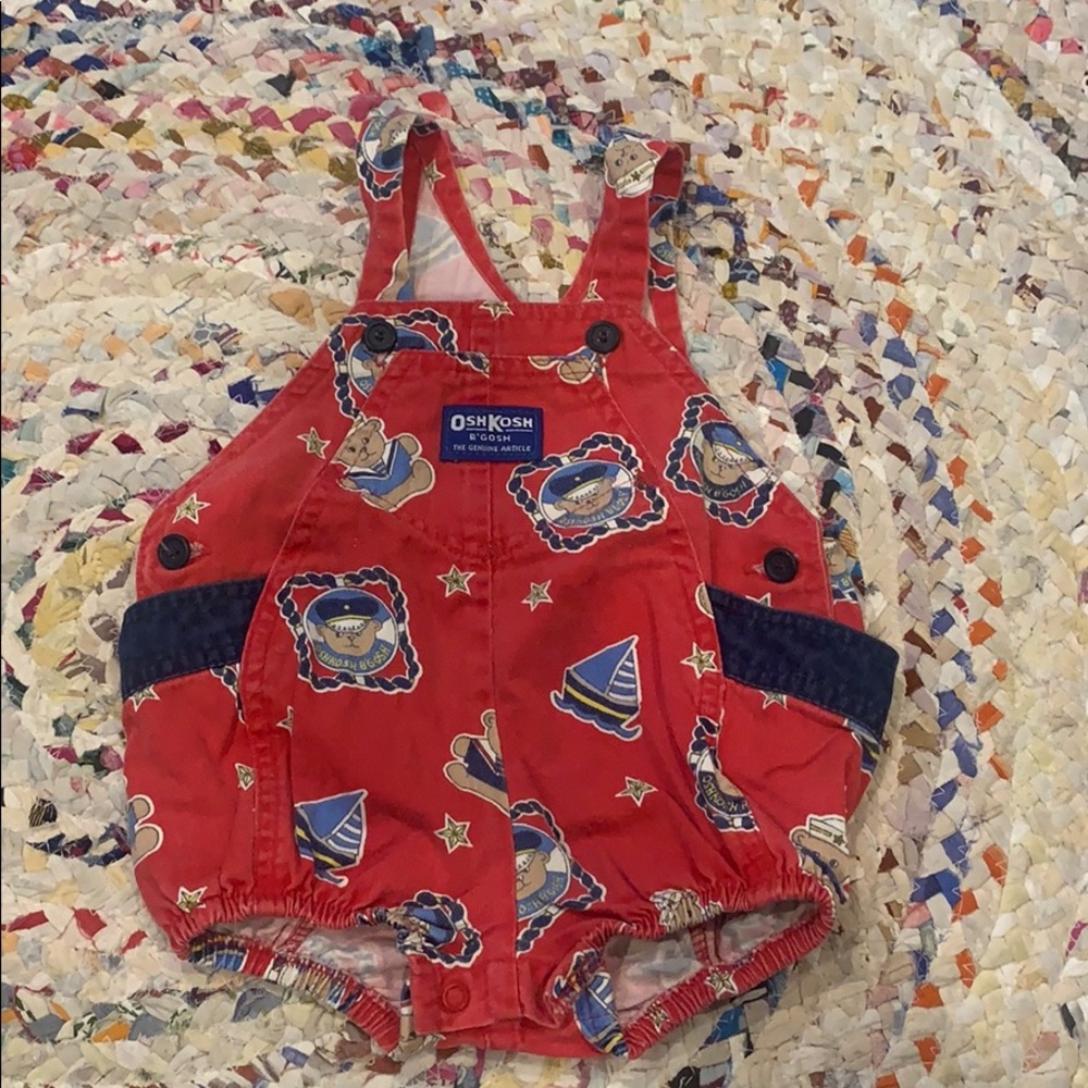 Vintage Osh Kosh Nautical Bears Overalls
